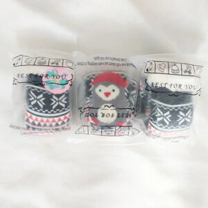 3 pack kids warm fuzzy holiday socks